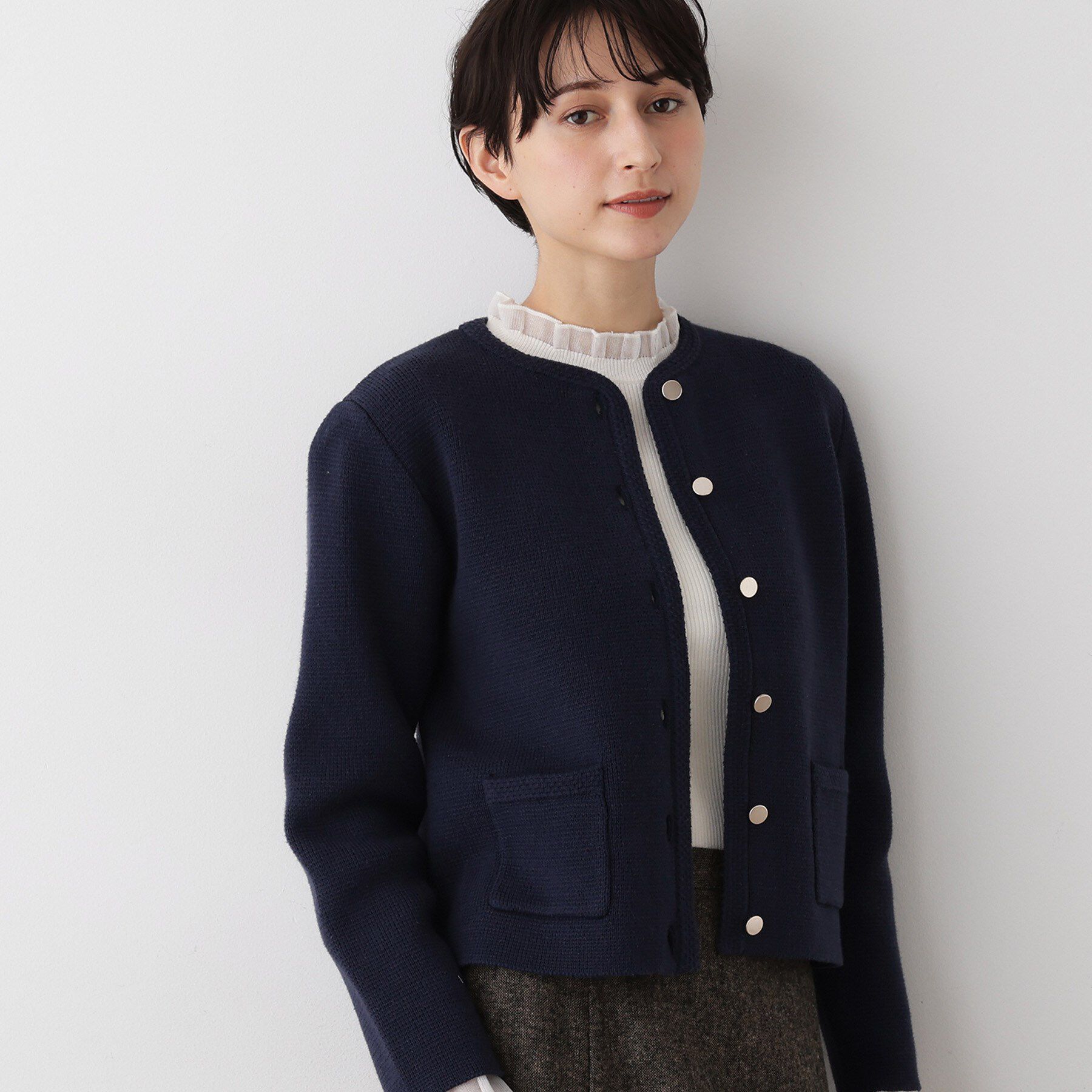 ファッションメンズのイチオシ|【デッサン/Dessin】 【洗える】ジャケット見えカーディガン