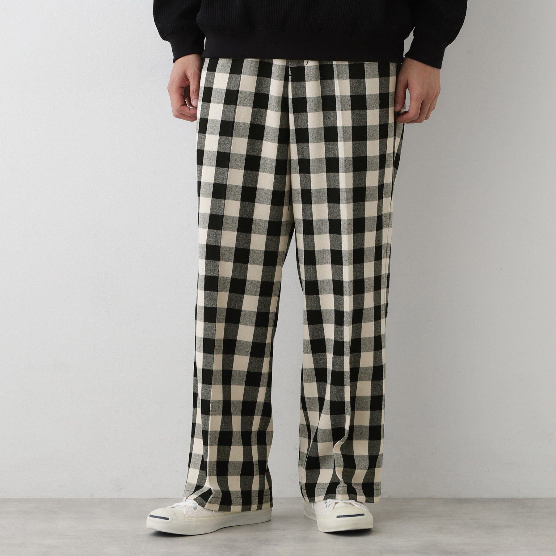 ファッションメンズのイチオシ|【デッサン/Dessin】 チェックドロストパンツ