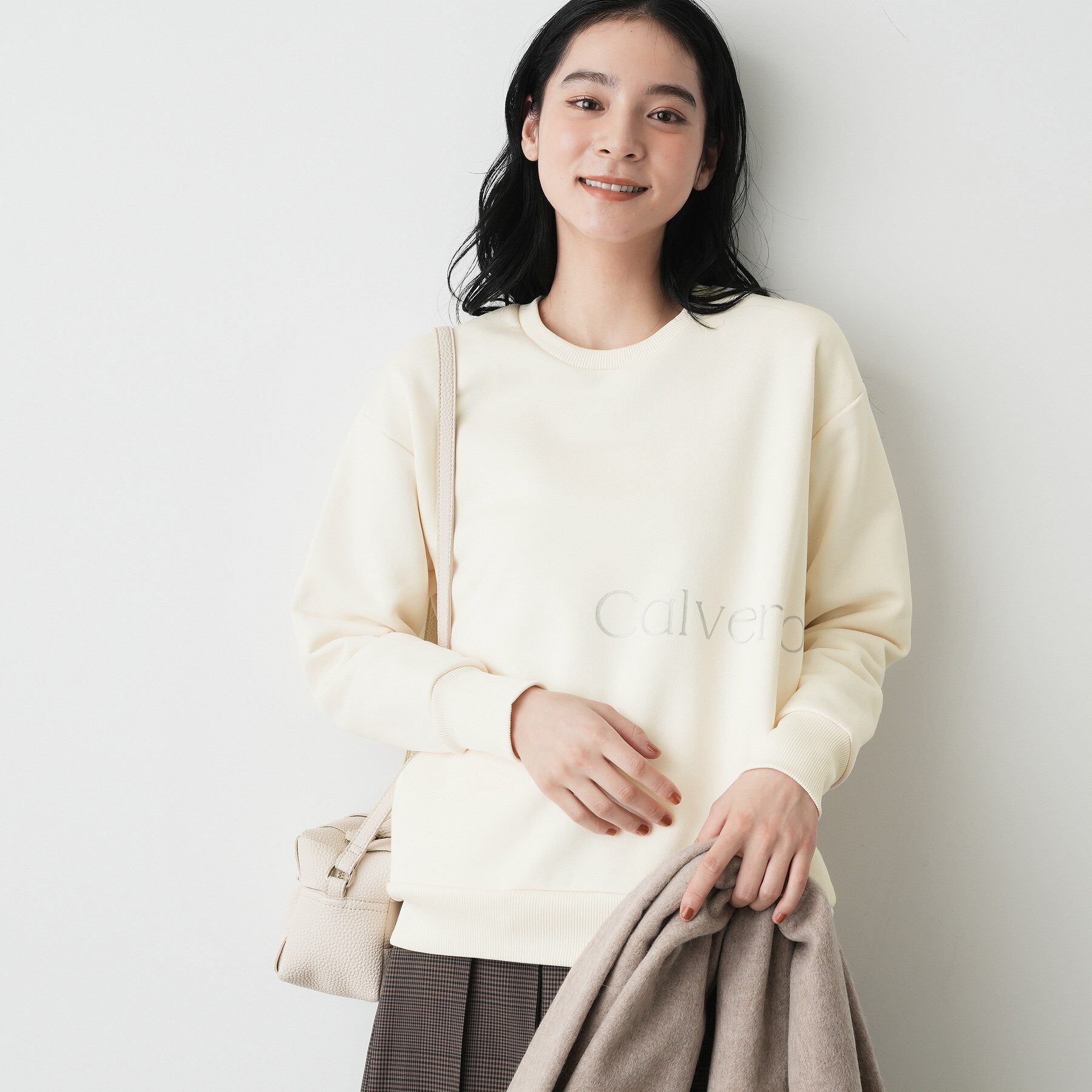 ファッションメンズなら|【デッサン/Dessin】 【洗える】裏起毛ロゴスウェット