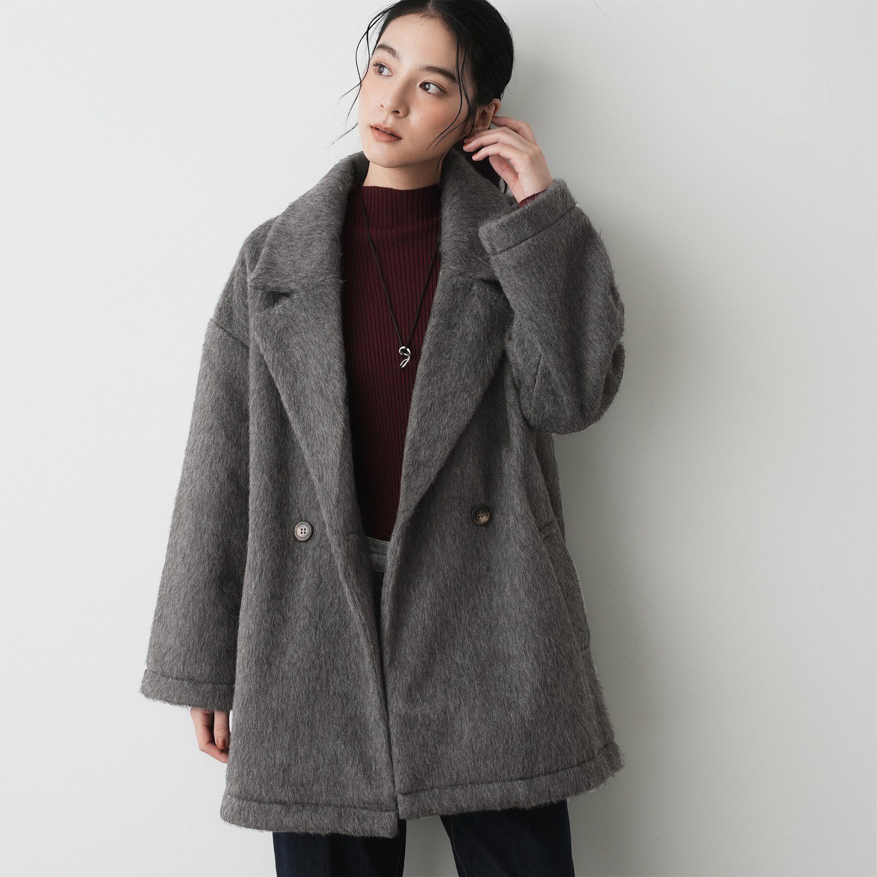 人気メンズファッション|【デッサン/Dessin】 シャギーコート