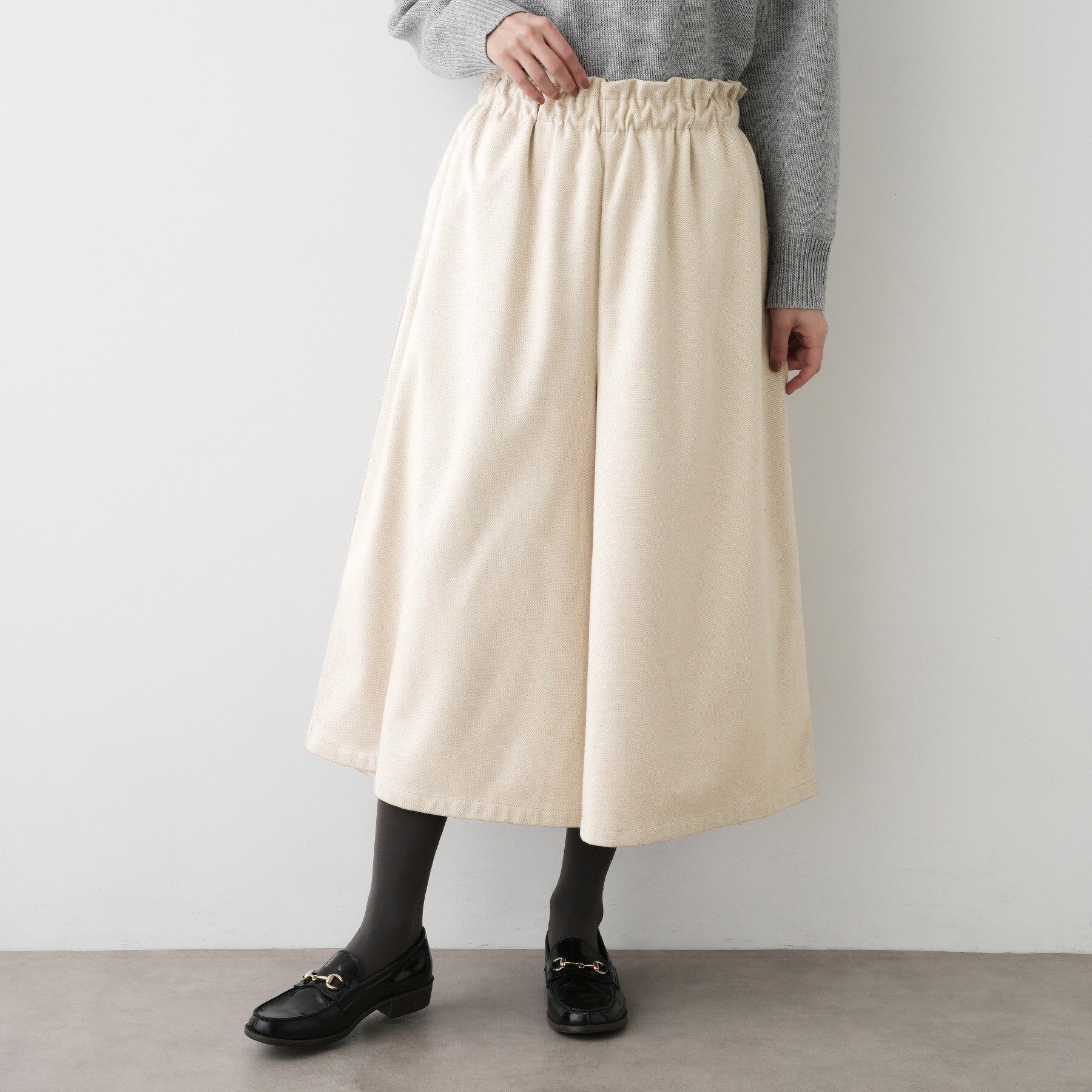 モテ系ファッションメンズ|【デッサン/Dessin】 【ウエストゴム/洗える】起毛フレアシルエットパンツ