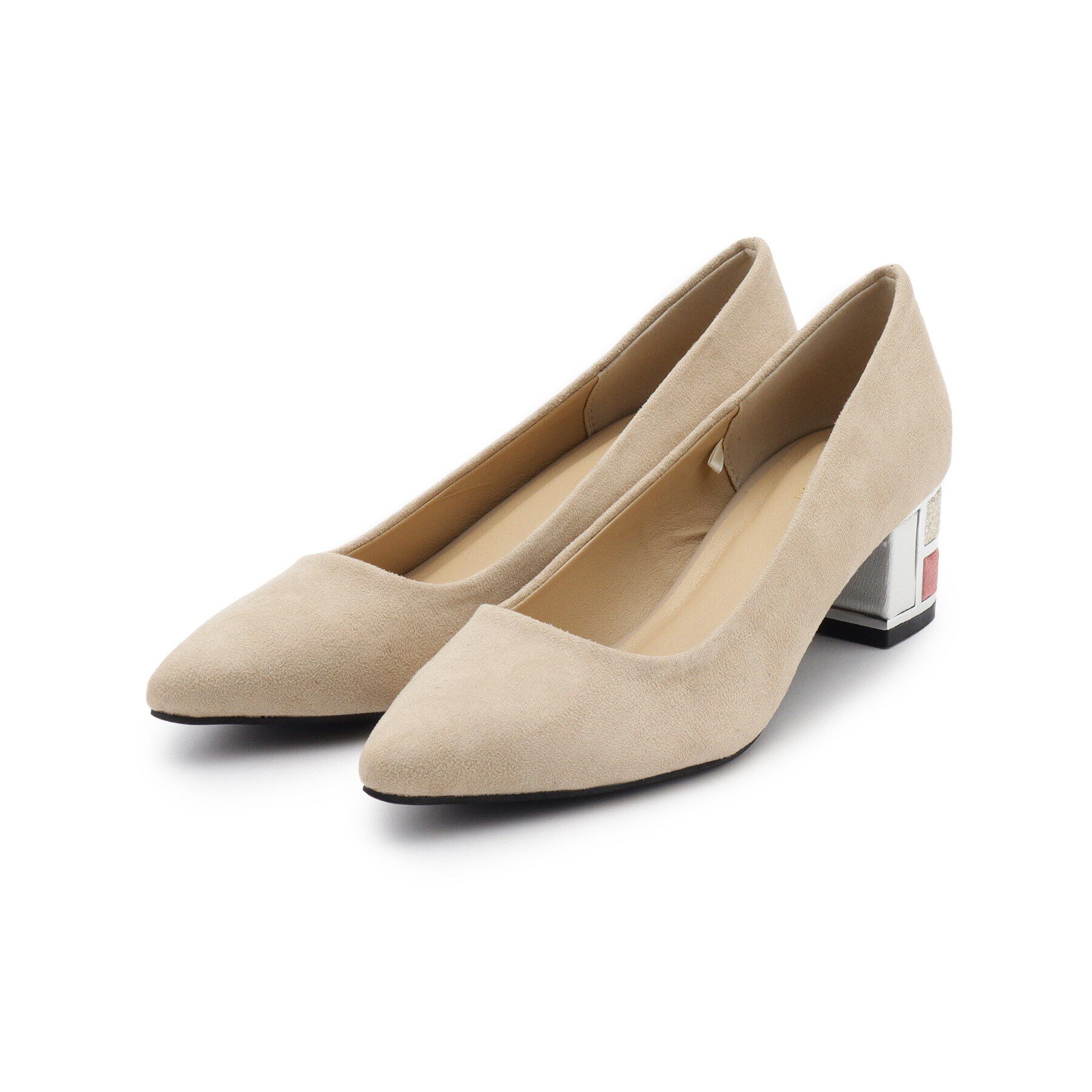 【イッツデモ/ITS'DEMO】 【5cmヒール／パーティー／M・Lサイズ展開】ブロックヒールパンプス