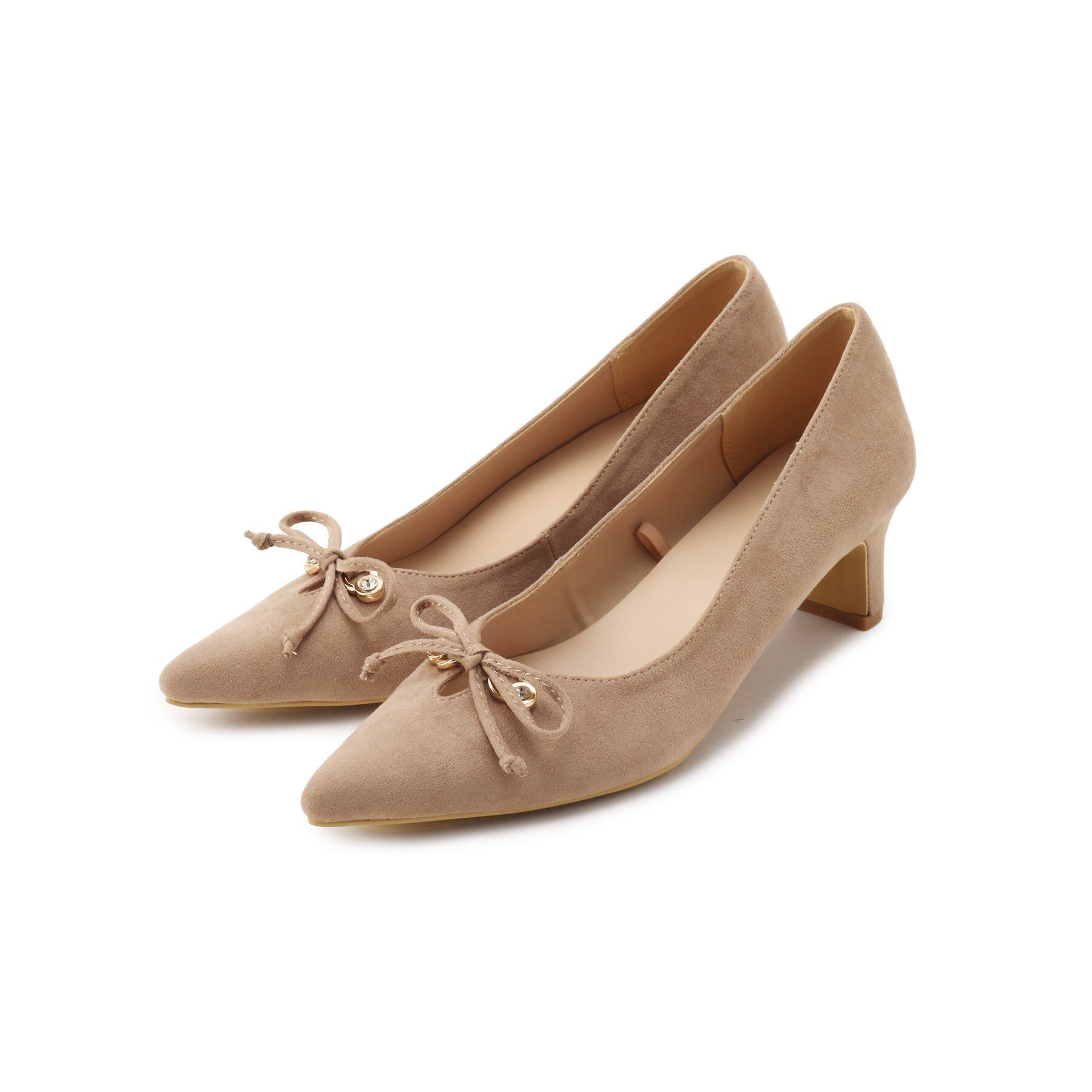 【イッツデモ/ITS'DEMO】 【通勤／5.5cmヒール／クッションインソール／M・Lサイズ展開】Vカットパンプス