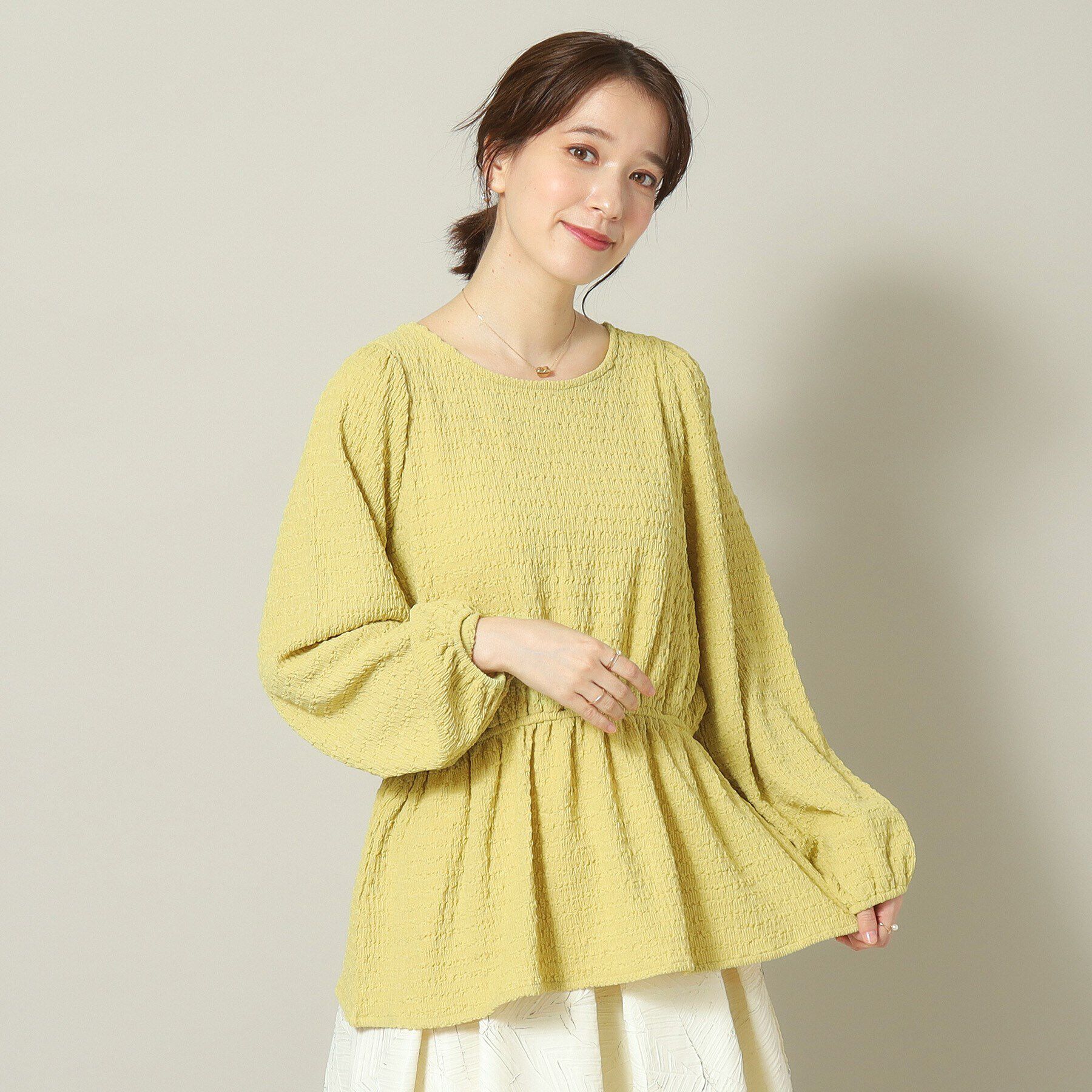 ファッションメンズお薦め|【イッツデモ/ITS'DEMO】 【手洗い可】ふくれジャカードペプラムプルオーバー