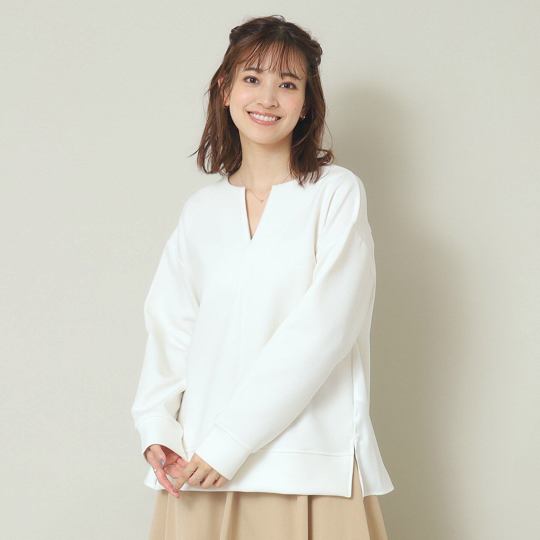 人気ファッションメンズ|【イッツデモ/ITS'DEMO】 【手洗い可】キーネックプルオーバー