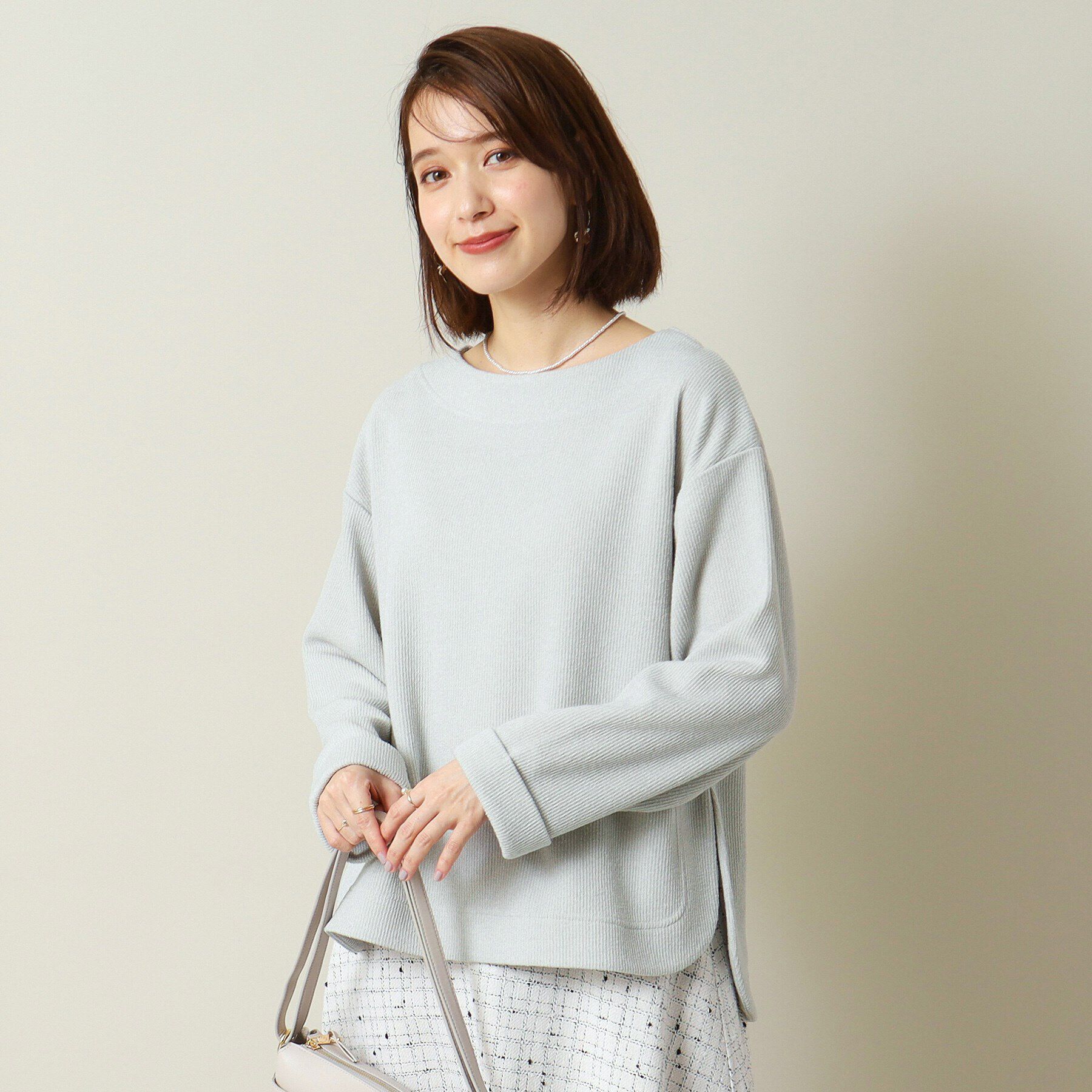 モテ系ファッションメンズ|【イッツデモ/ITS'DEMO】 【マシンウォッシャブル】ボートネックプルオーバー