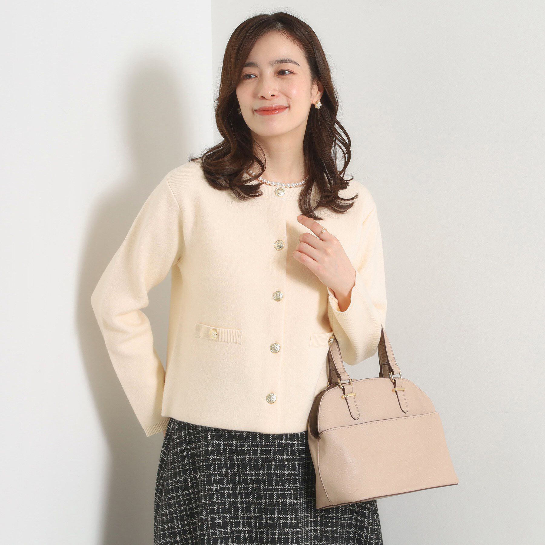 【イッツデモ/ITS'DEMO】 【手洗い可】ニットジャケット