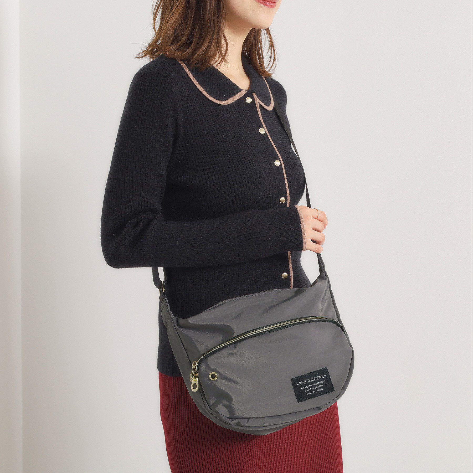 【イッツデモ/ITS'DEMO】 【防花粉】高密度ポリ半月ミニショルダー