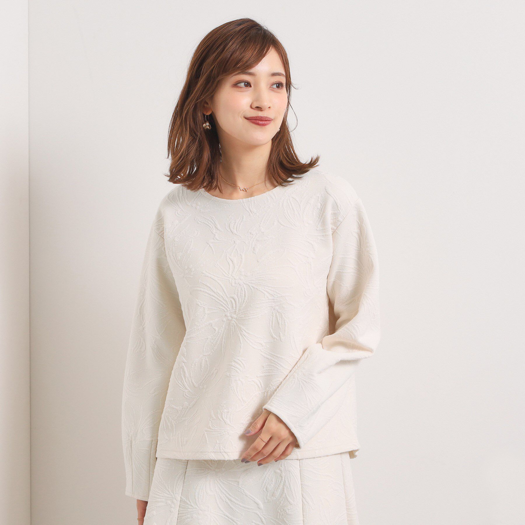 ファッションメンズなら|【イッツデモ/ITS'DEMO】 【洗濯機OK／セットアップ可】花柄ジャカードトップス