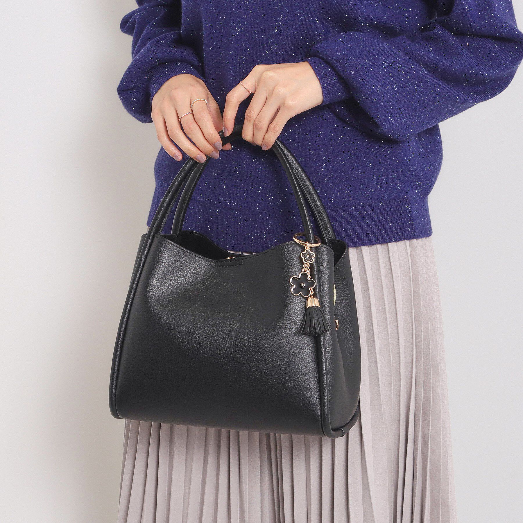 【イッツデモ/ITS'DEMO】 【2WAY】チャーム付きミニトート