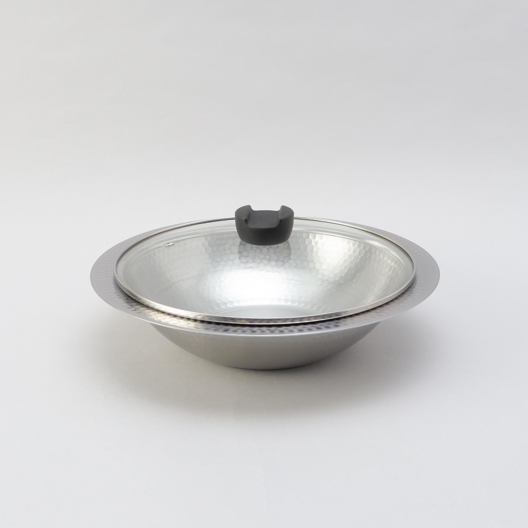 【トゥーワントゥーキッチンストア/212 KITCHEN STORE】 彩食庵 ガラス蓋付IH対応よせしゃぶ鍋 26cm