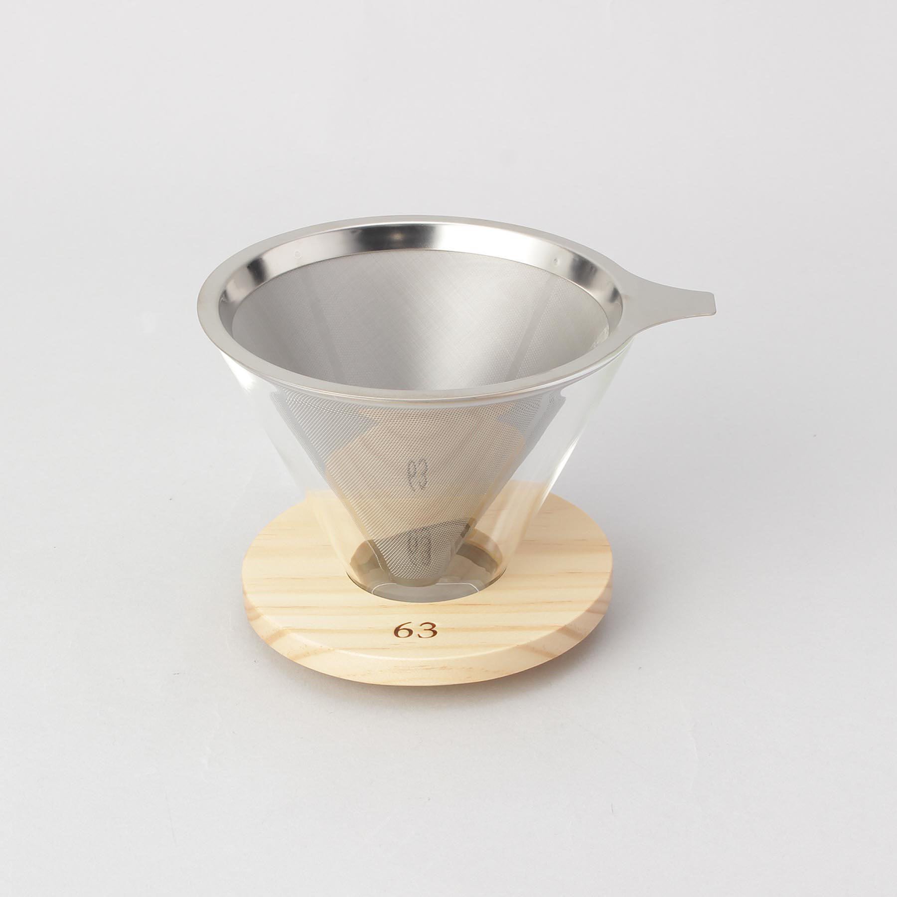 【トゥーワントゥーキッチンストア/212 KITCHEN STORE】 ステンレスフィルター付きドリッパー ＜63 ロクサン＞