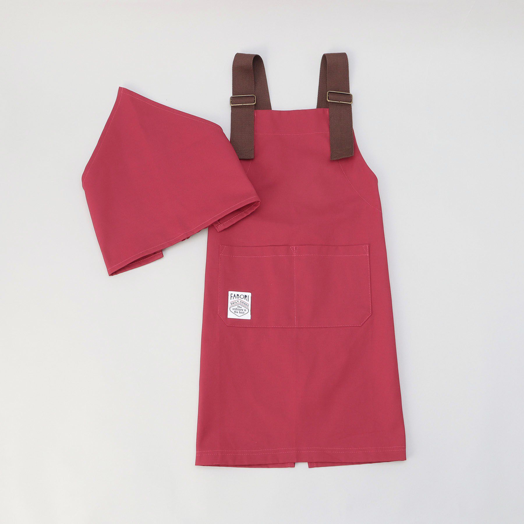 【トゥーワントゥーキッチンストア/212 KITCHEN STORE】 カバーオールキッズエプロン RE ＜FABORI ファボリ＞