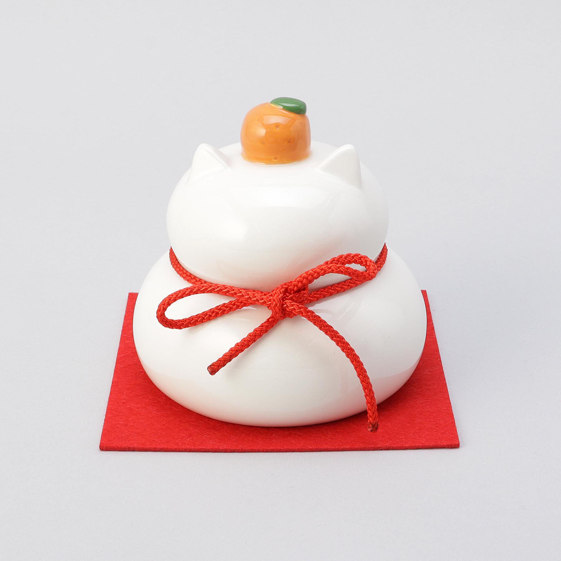 【トゥーワントゥーキッチンストア/212 KITCHEN STORE】 陶器の猫鏡餅 L