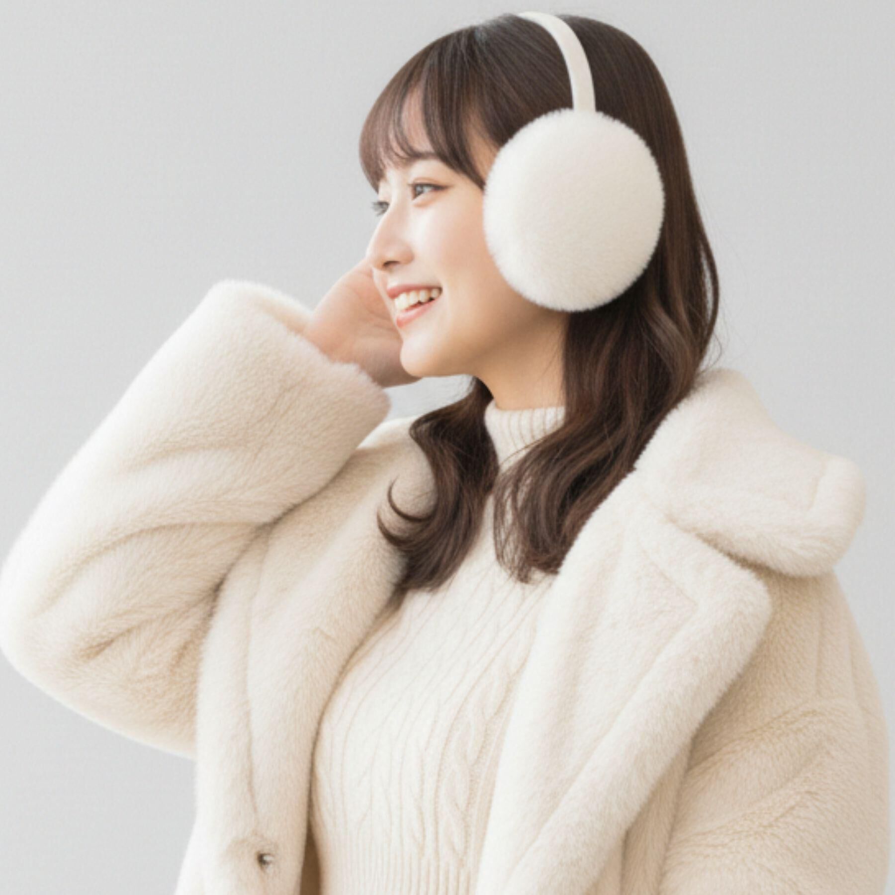 メンズファッションの一押し|【エスペランサ/ESPERANZA】 【防寒】もふもふあったか 太アームのイヤーマフ