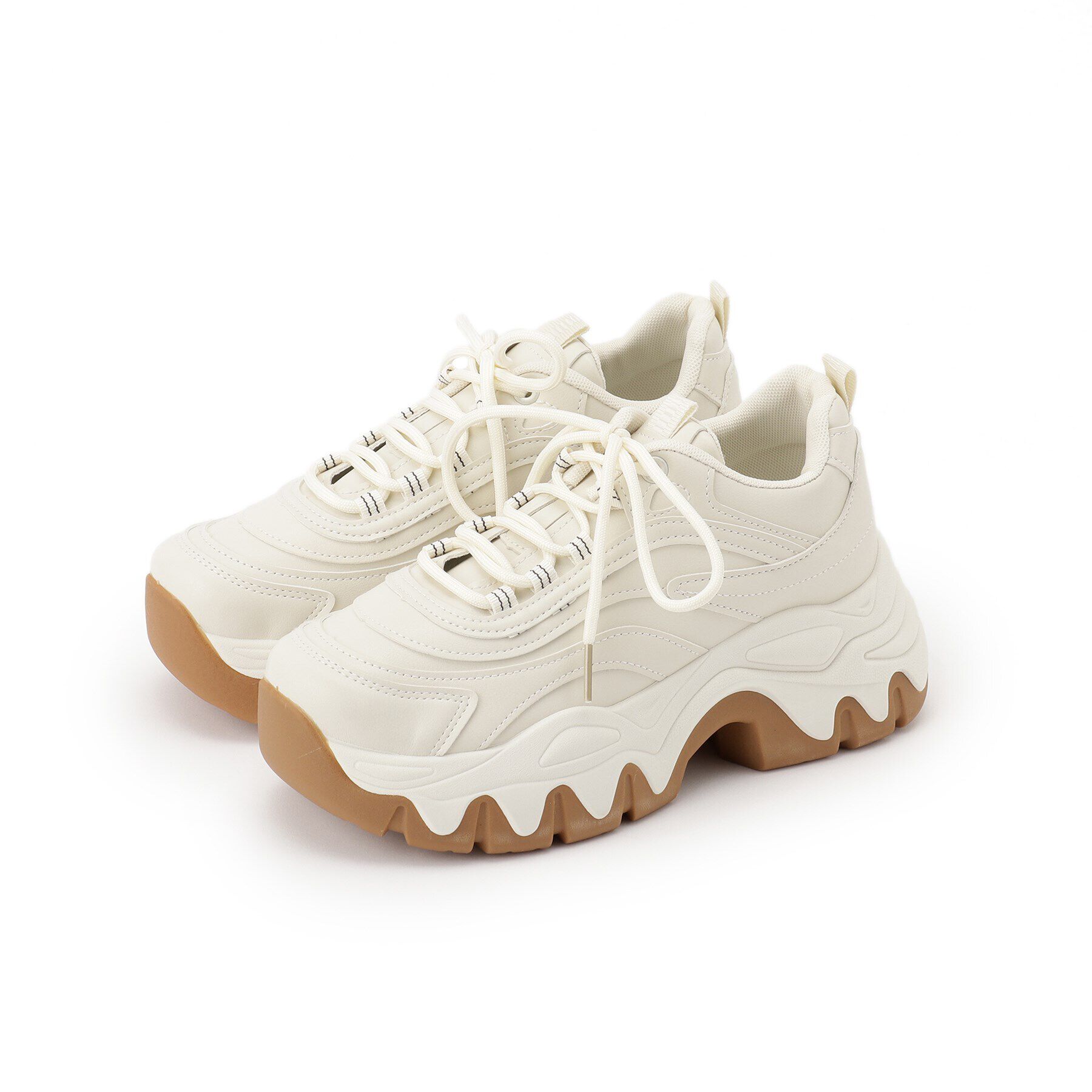 【エスペランサ/ESPERANZA】 厚底凹凸ソールスニーカー