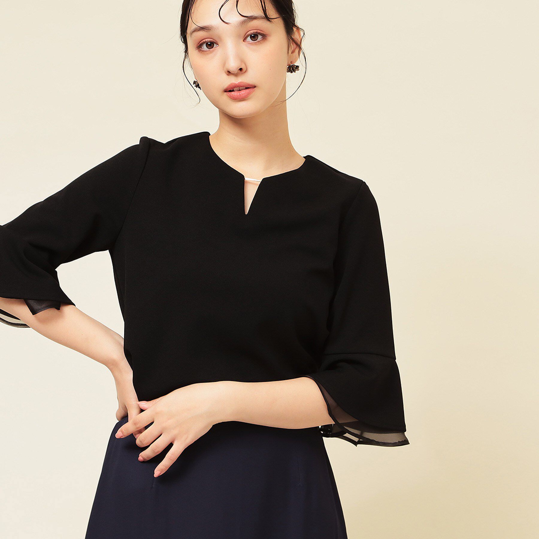 ファッションメンズお薦め|【スーナウーナ/SunaUna】 【4色展開/袖ラッフル】プルオーバー