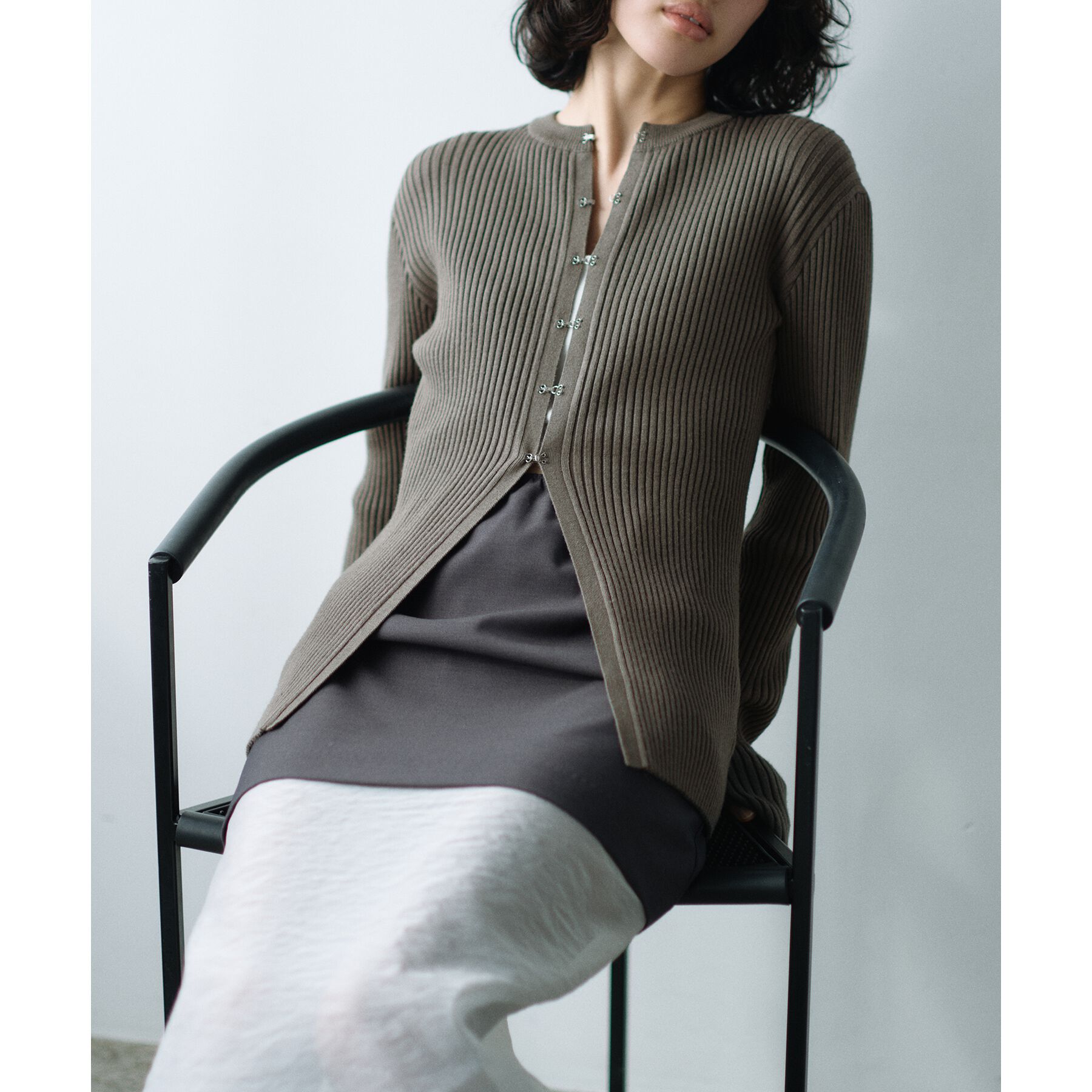 人気ファッションメンズ|【コードエー/CODE A】 fronthook knit cardigan