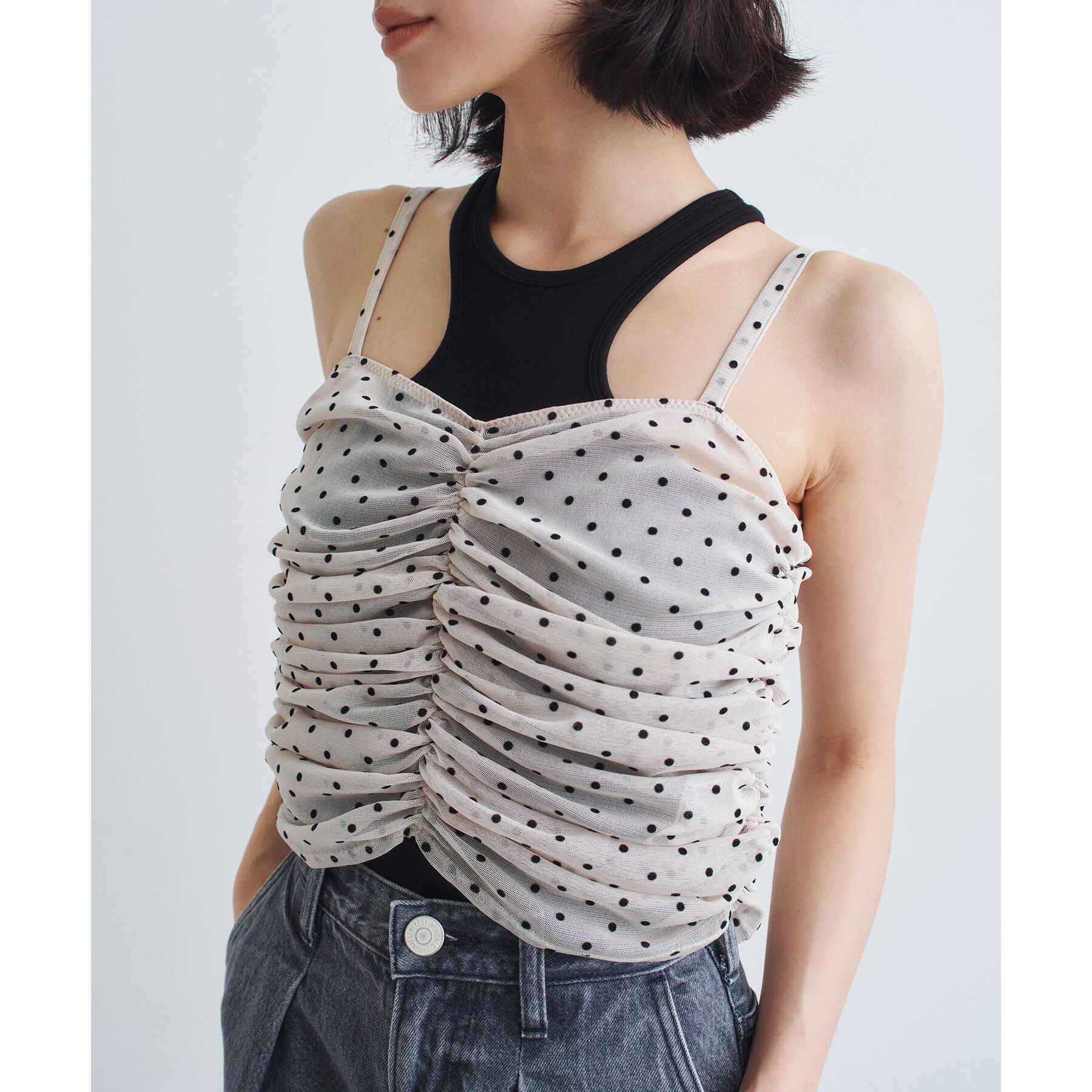 メンズファッションの一押し|【コードエー/CODE A】 tulle dot bustier