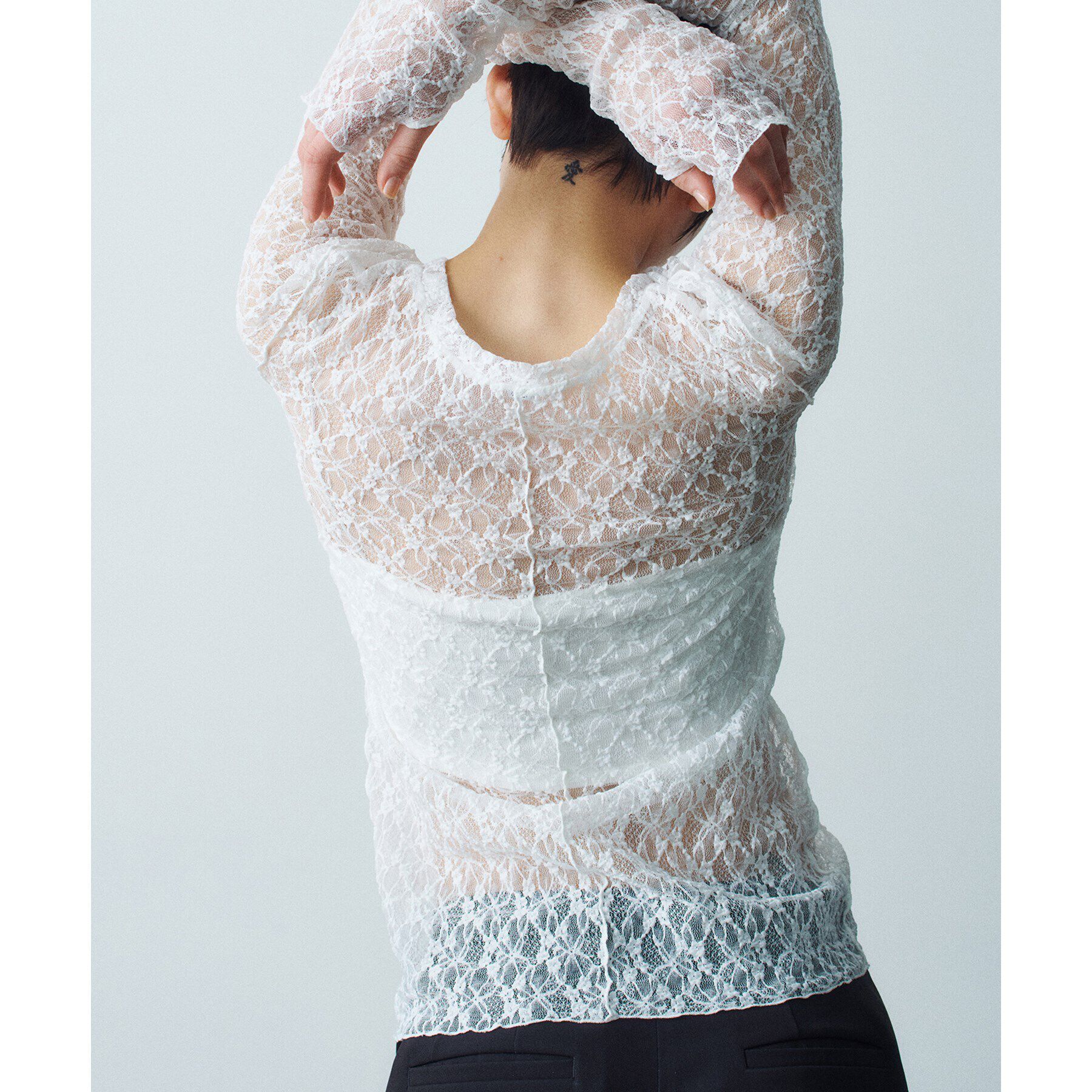 メンズファッションなら|【コードエー/CODE A】 stretch lace tops
