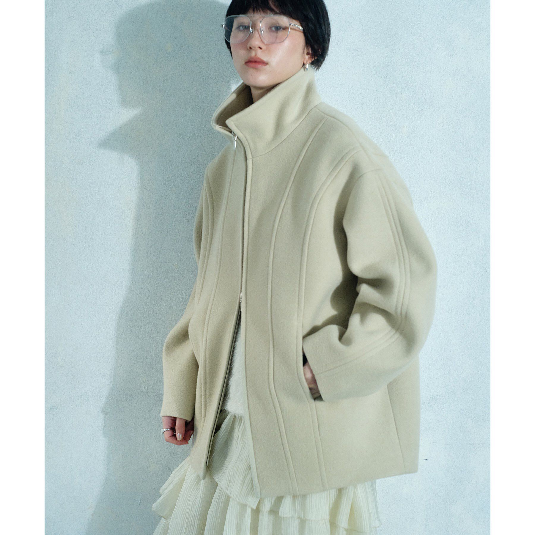メンズファッションの一押し|【コードエー/CODE A】 wool volume short coat