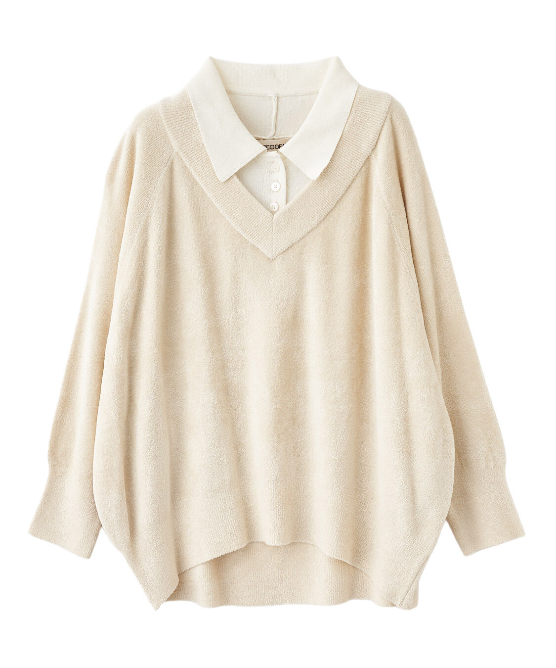 メンズファッションオススメ|【ココ　ディール/COCO DEAL】 レイヤード風ポロ衿ニット