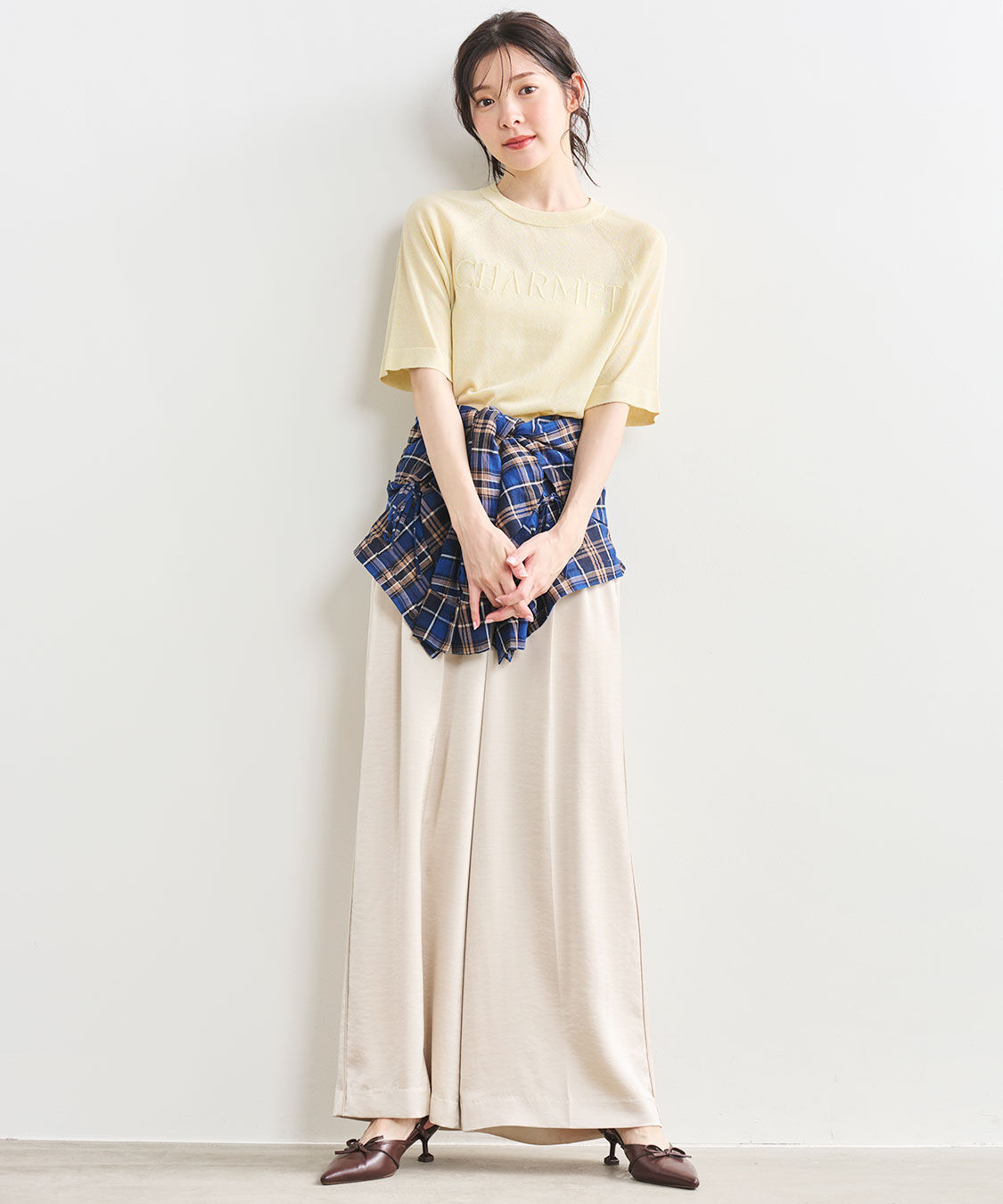 モテ系ファッションメンズ|【ココ ディール/COCO DEAL】 サテンワイドパンツ