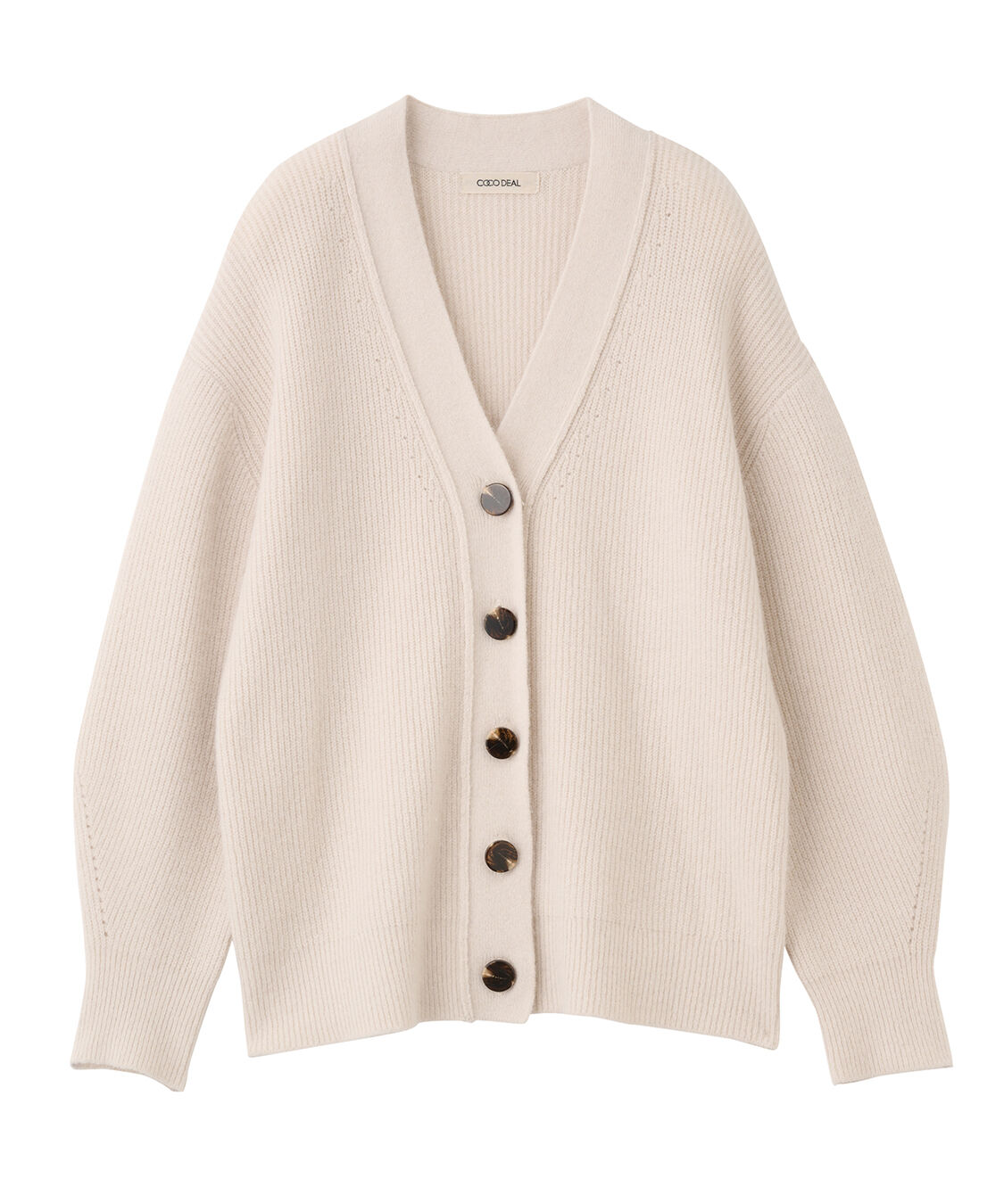 【ココ　ディール/COCO DEAL】 ラクーン混Vネックニットカーディガン
