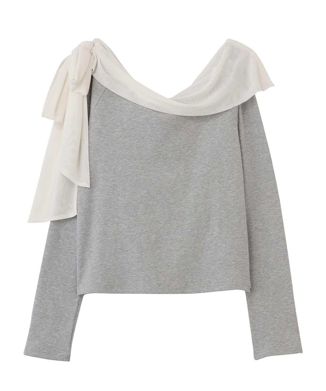 人気ファッションメンズ|【ココ　ディール/COCO DEAL】 シアーリボンリブトップス