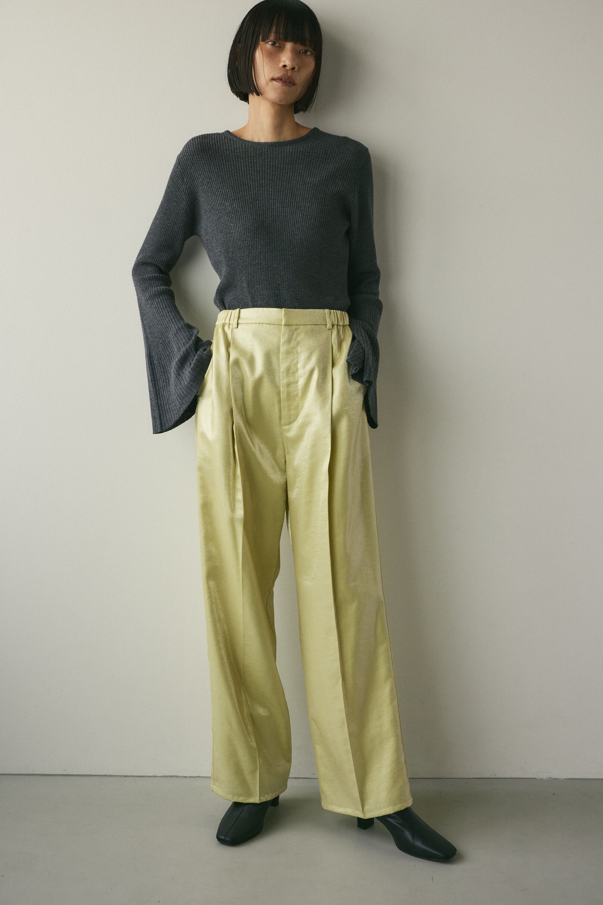 ファッションメンズお薦め|【スタイルミキサー/STYLEMIXER】 サテンタックパンツ