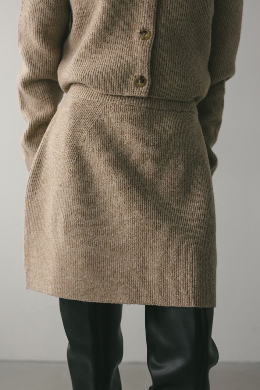 【スタイルミキサー/STYLEMIXER】 コクーンニットミニスカート