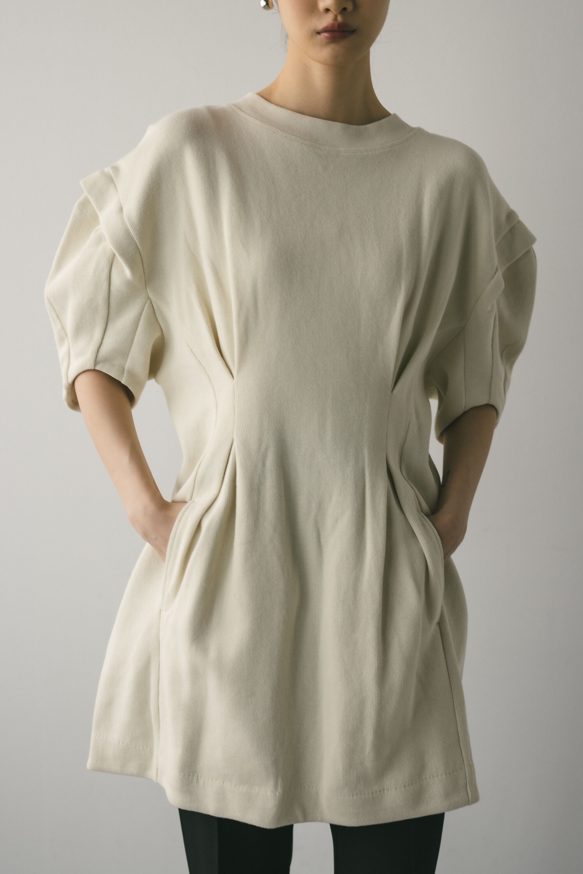 【スタイルミキサー/STYLEMIXER】 ウエストタックラッセルカットワンピース