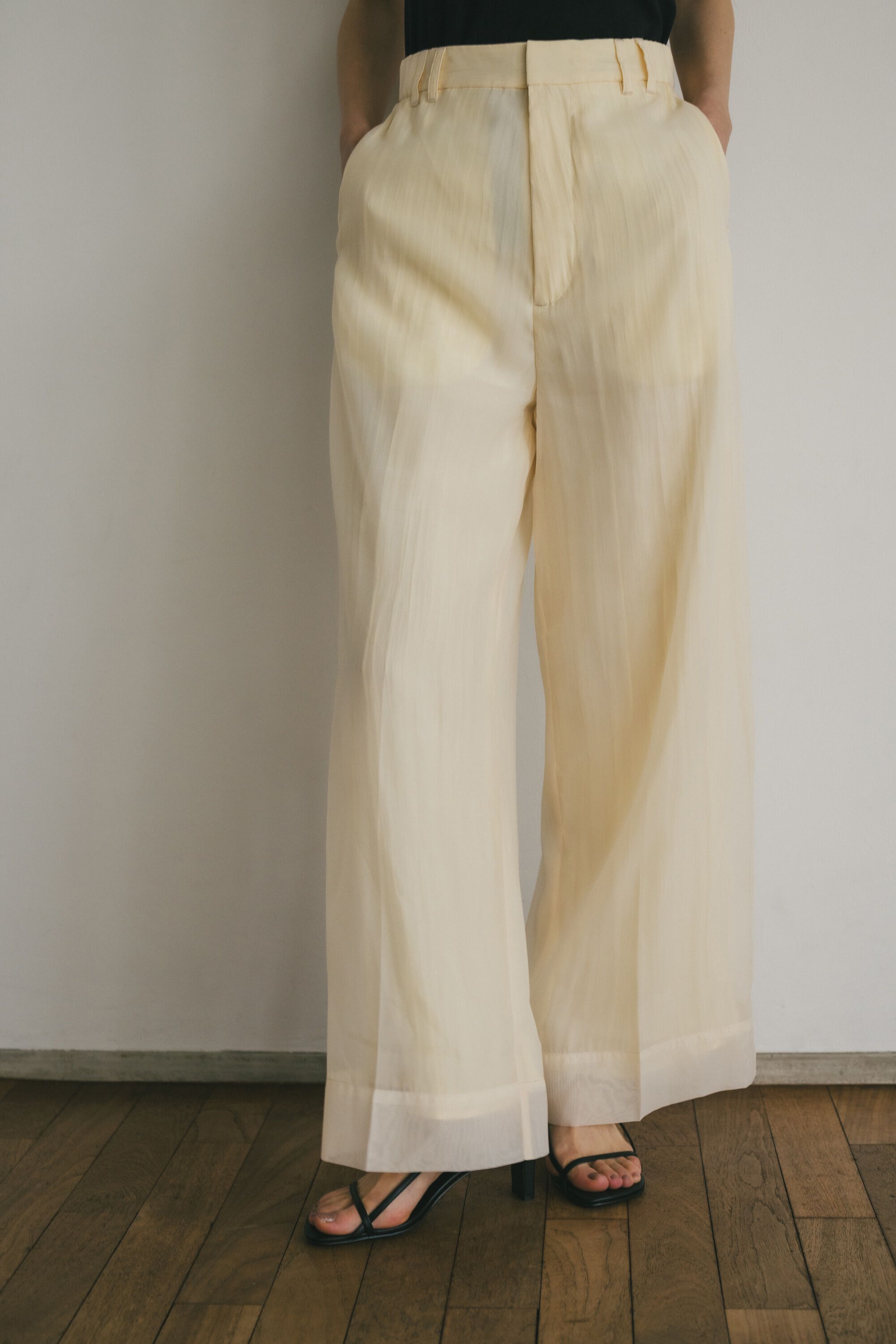 【スタイルミキサー/STYLEMIXER】 シアーレイヤードパンツ