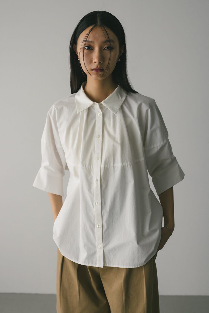 【スタイルミキサー/STYLEMIXER】 フォルムテントラインシャツ