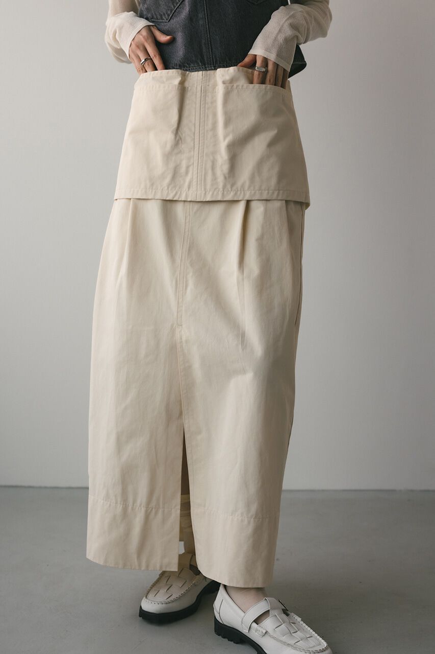 【スタイルミキサー/STYLEMIXER】 フロントスリットタックスカート