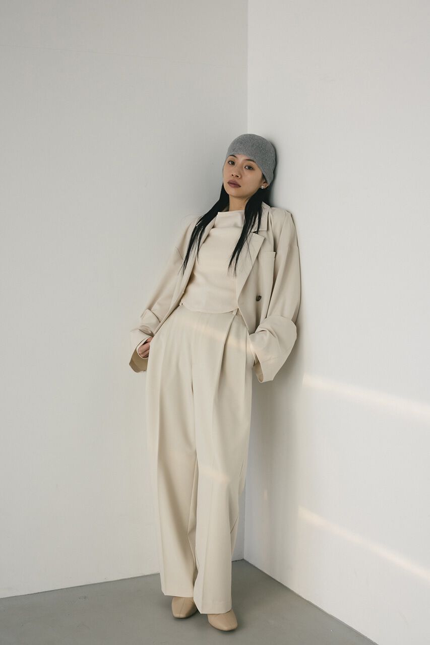 【スタイルミキサー/STYLEMIXER】 イージー2タックパンツ