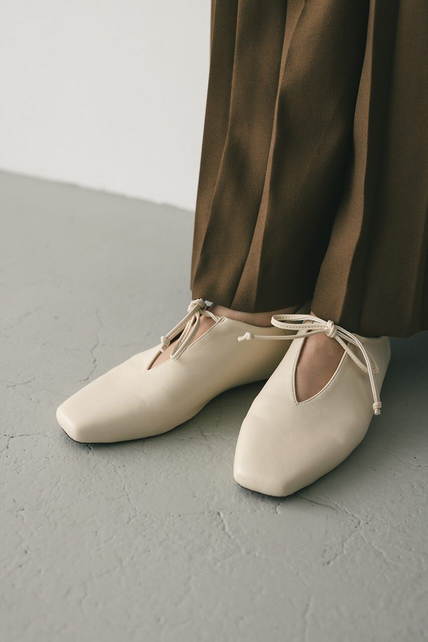 【スタイルミキサー/STYLEMIXER】 レースアップフラットシューズ