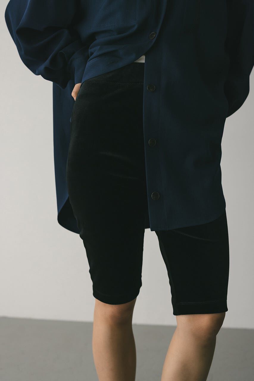 【スタイルミキサー/STYLEMIXER】 ベロアバイカーパンツ