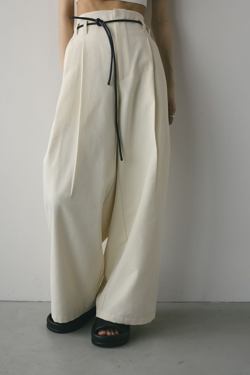 【スタイルミキサー/STYLEMIXER】 ローウエストベルトワイドパンツ