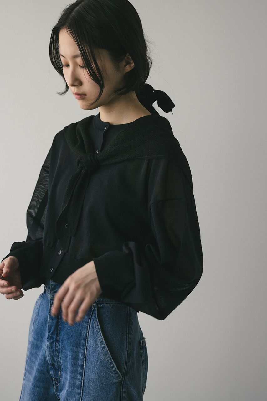 メンズファッションオススメ|【スタイルミキサー/STYLEMIXER】 シアーニットカーディガン