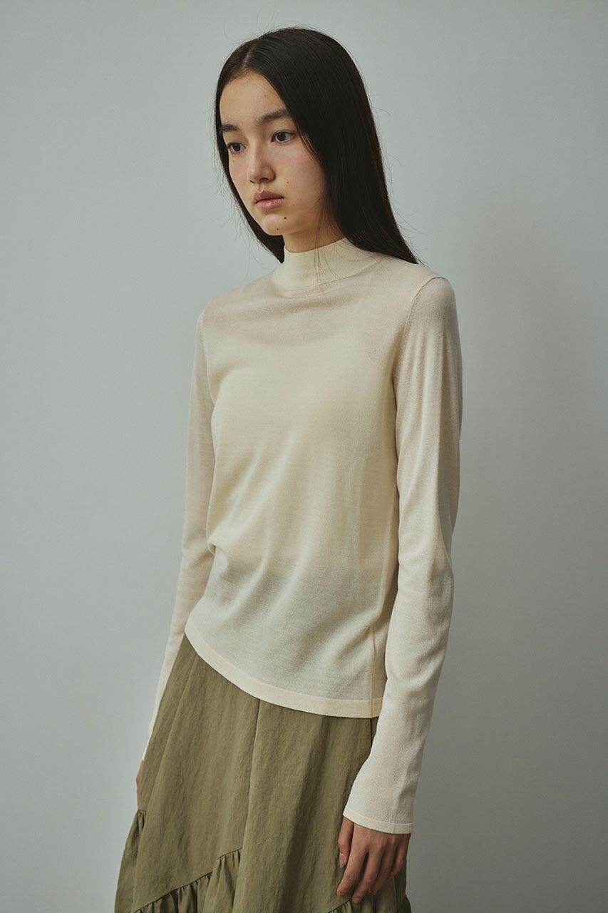 【スタイルミキサー/STYLEMIXER】 バックストリングウォッシャブルニット