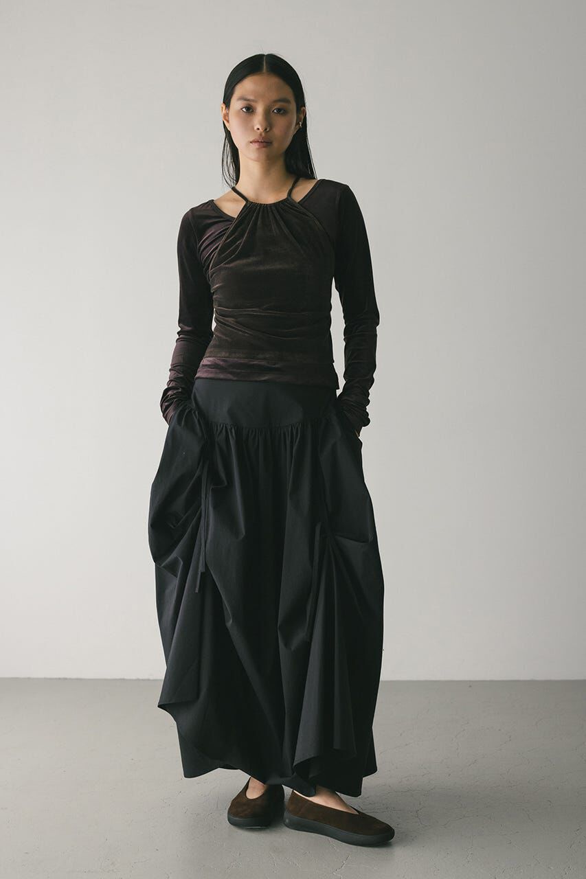 【スタイルミキサー/STYLEMIXER】 タックアップボリュームスカート