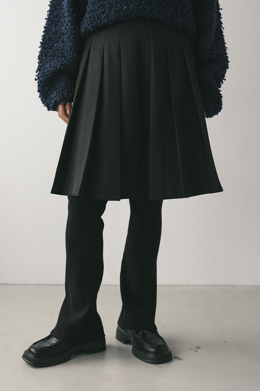 【スタイルミキサー/STYLEMIXER】 ニーレングスタックフレアスカート