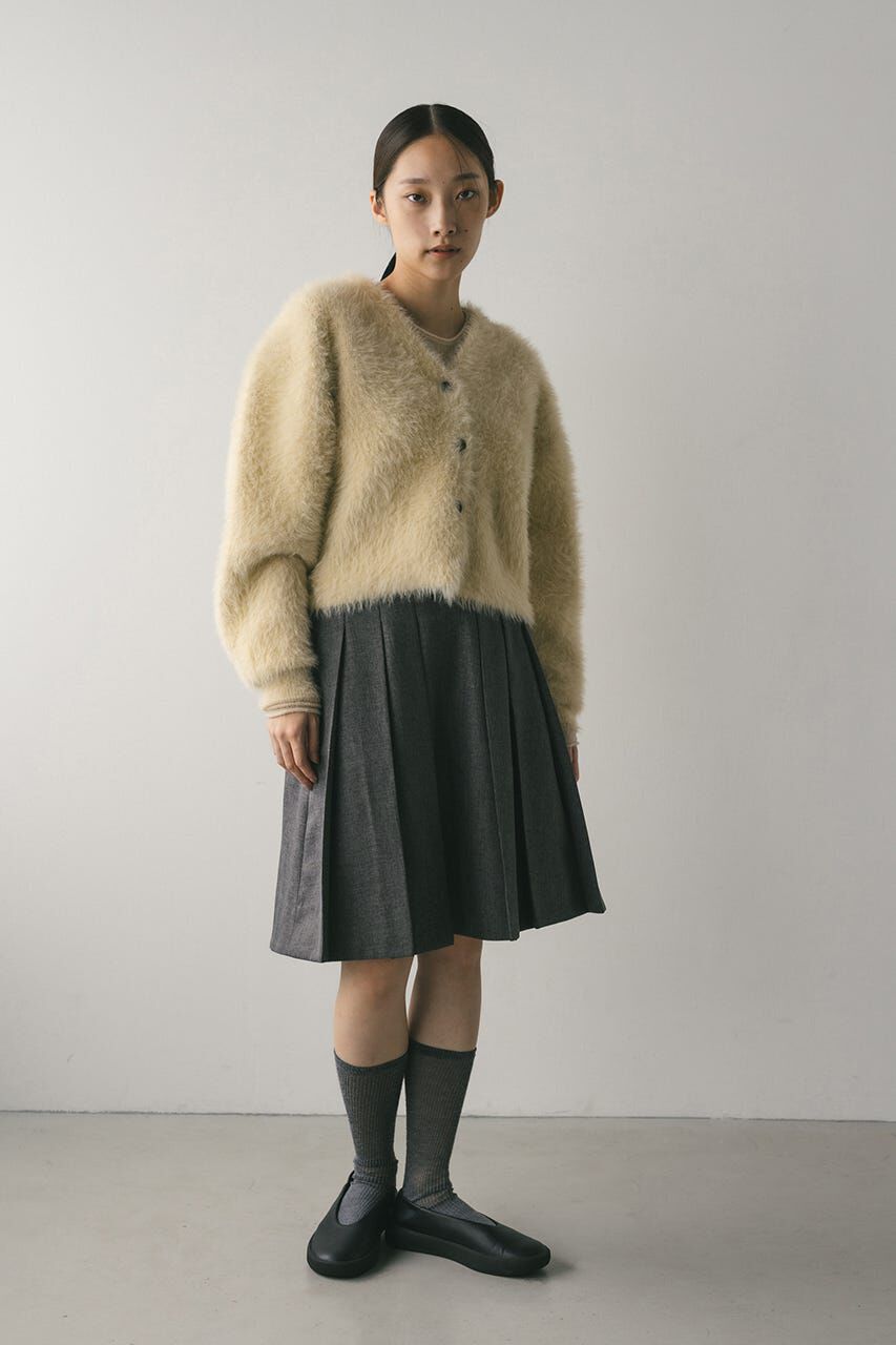 メンズファッションオススメ|【スタイルミキサー/STYLEMIXER】 ダブルクロスシャギーニットカーデ