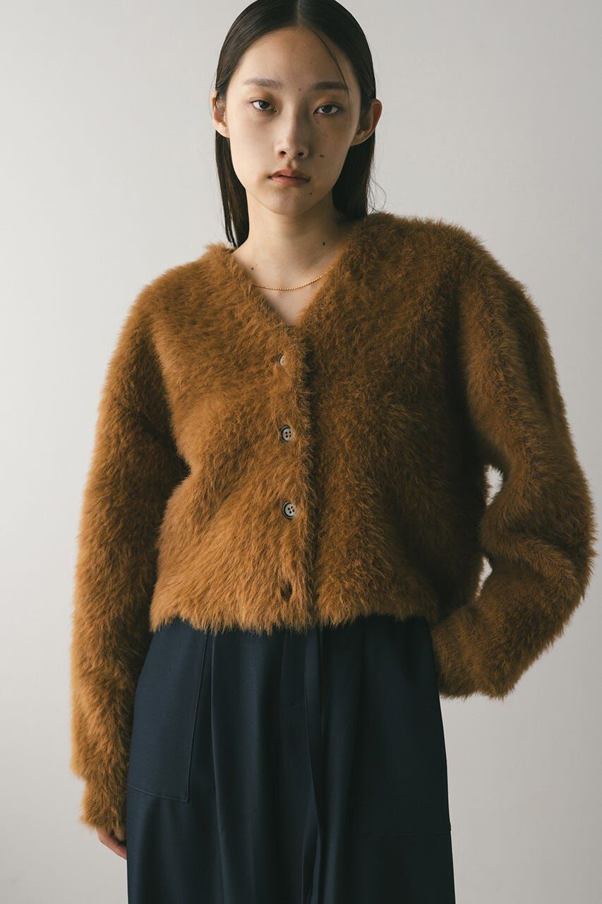 人気ファッションメンズ|【スタイルミキサー/STYLEMIXER】 ダブルクロスシャギーニットカーデ