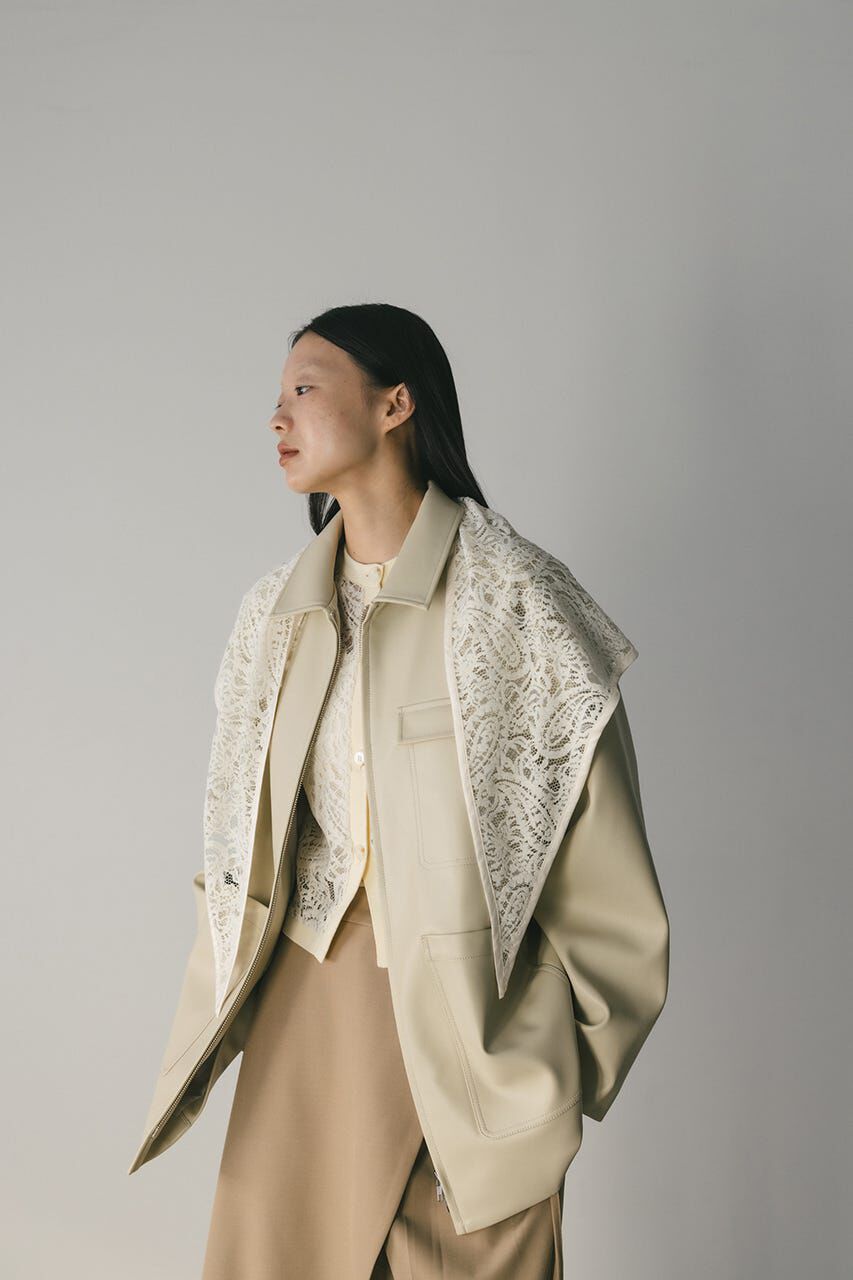 【スタイルミキサー/STYLEMIXER】 ニュアンスレーススカーフ