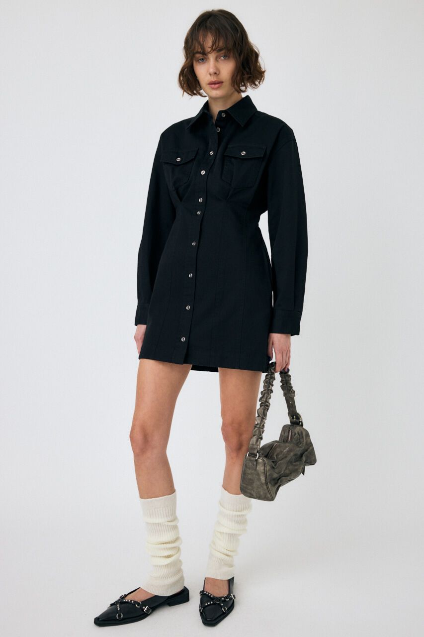 【マウジー/MOUSSY】 WAIST TUCK ミニドレス