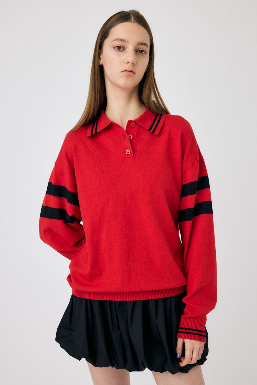 【マウジー/MOUSSY】 RUGGER ニットポロ