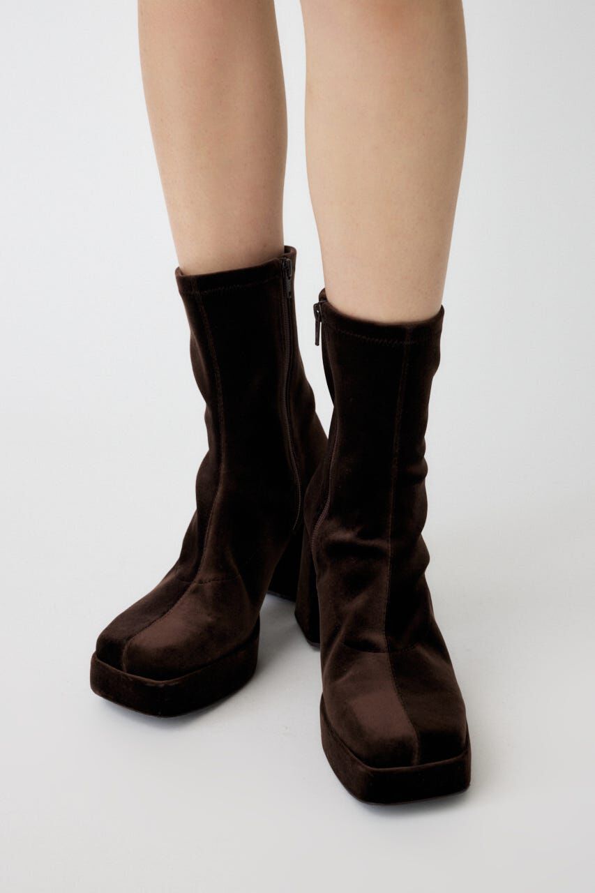 【マウジー/MOUSSY】 STRETCH BLOCK HEEL ブーツ