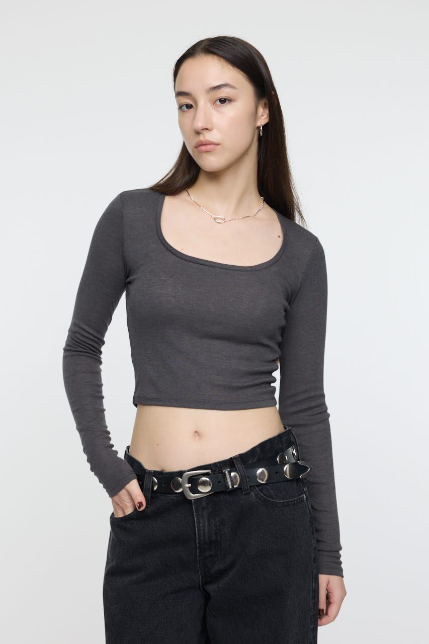 モテ系メンズファッション|【マウジー/MOUSSY】 SCOOP NECK ロングスリーブ TEE